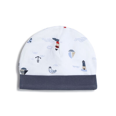 Infant Boys Natural  Printed Cap